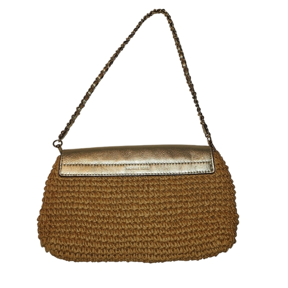 Michael Kors Straw/Leather Bag - Picture 2 of 5